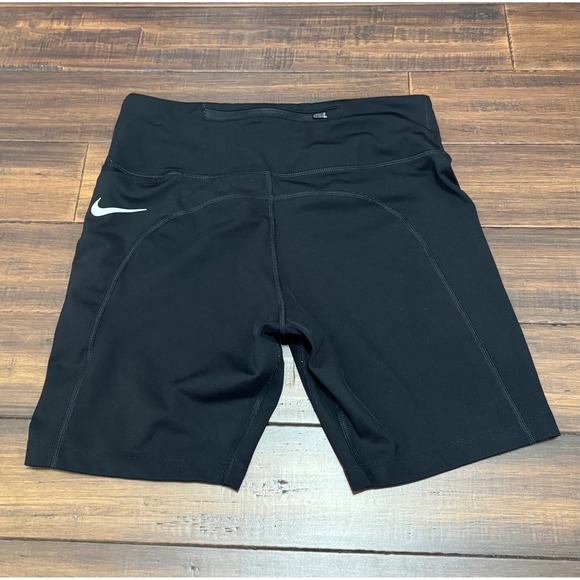 Nike Pants - Nike Womens Black High Waisted Biker Shorts Running Athletic Spandex Small